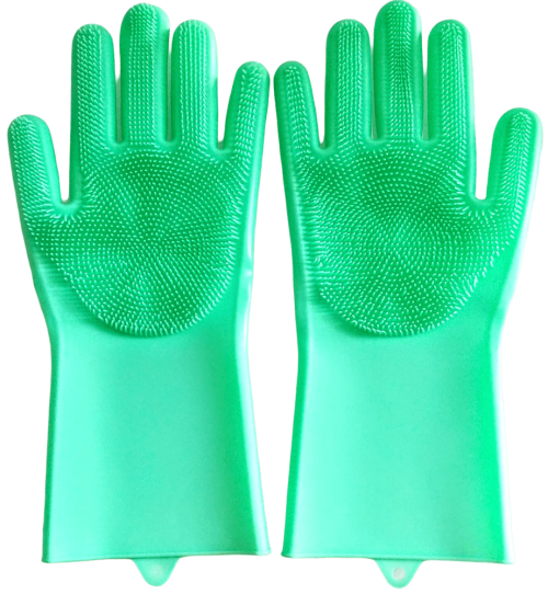 فلورا قفازات سيليكون السحرية متعددة الاستعمالات لليدين متنوع تتحمل الحرارة فلورا قفازات السيليكون السحرية لليدين متعددة الاستعمالات