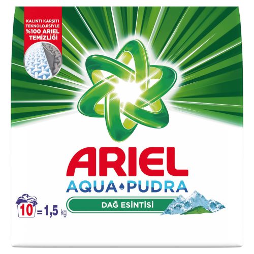 Ariel Laundry Detergent Powder for White Clothes, Mountain Breeze Scent, 1.5 kg