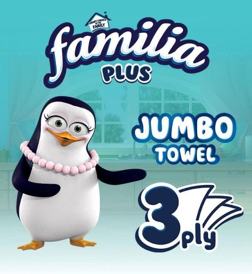 Familia Plus Jumbo Kitchen Roll (3 ply) 6 = 1 Roll