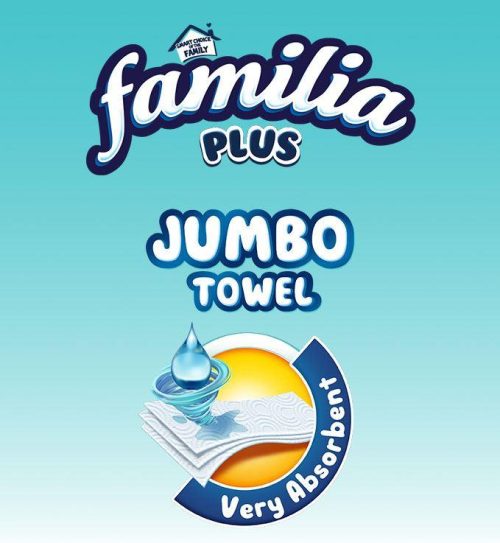 Familia Plus Jumbo Kitchen Roll (3 ply) 6 = 1 Roll