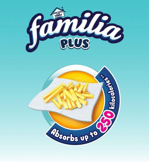 Familia Plus Jumbo Kitchen Roll (3 ply) 6 = 1 Roll